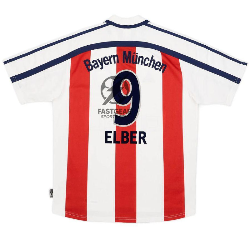 Elber #9 Bayern Munich Away Retro Jersey 2000/01