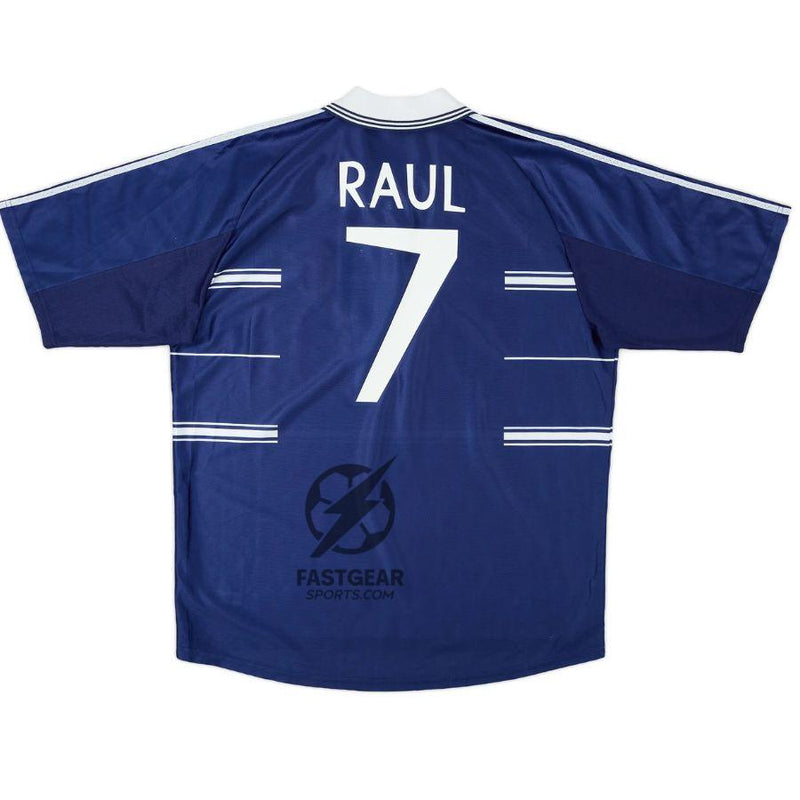 Raul #7 Real Madrid Away Retro Jersey 1998/99