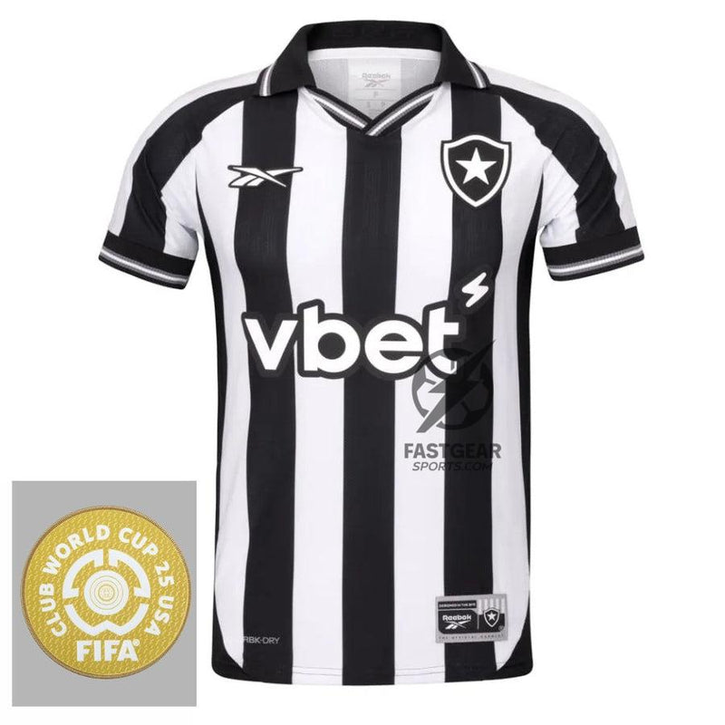 Botafogo Home Fan Jersey 2025/26 Patch Club World Cup