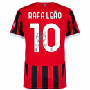 AC Milan Home Fan Jersey 2024/25 Patches UCL UEFA Foundation (Official Printing)