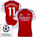 Arsenal Home Fan Jersey 2024/25 Patches UCL UEFA Foundation (Official Printing)