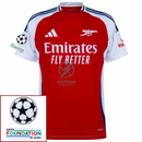 Arsenal Martinelli 11 Home Fan Jersey 2024/25 Patches UCL UEFA Foundation (Official Printing)