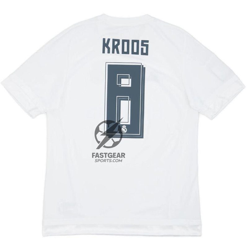 Kross #8 Real Madrid Home Retro Jersey 2015/16