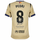 Barcelona Away Pedri 8 Fan Jersey 2025/26 Official Printing (La Liga)