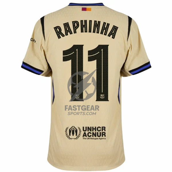 Barcelona Away Raphinha 11 Fan Jersey 2025/26 Official Printing (La Liga)