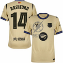 Barcelona Away Rashford 14 Fan Jersey 2025/26 Official Printing (La Liga)
