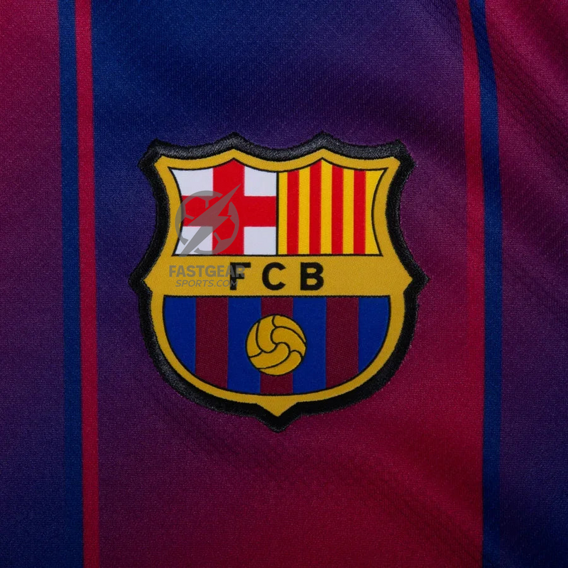Barcelona Home Lamine Yamal 10 Fan Jersey Long Sleeve 2025/26