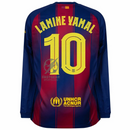 Barcelona Home Lamine Yamal 10 Fan Jersey Long Sleeve 2025/26