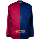 Barcelona Home Long Sleeve 2024/25 Patches UCL UEFA Foundation (Official Printing)