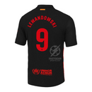 Barcelona Lewandowski 9 Away 2024/25 Patches UCL UEFA Foundation (Official Printing)