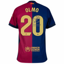 Barcelona Olmo 20 Home 2024/25 Patches UCL UEFA Foundation (Official Printing)