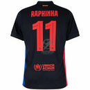 Barcelona Raphinha 11 Away 2024/25 Patches UCL UEFA Foundation (Official Printing)