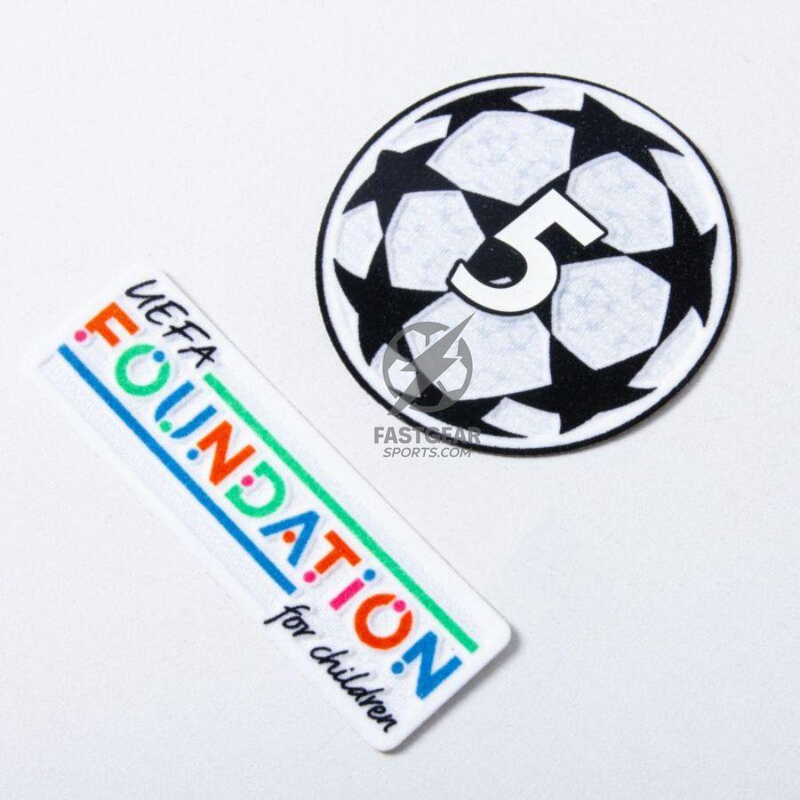 Barcelona Raphinha 11 Home 2024/25 Patches UCL UEFA Foundation (Official Printing)