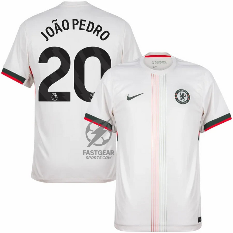 Chelsea Joao Pedro 20 Away Fan Jersey 2025/26