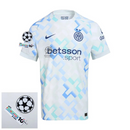 Inter Milan Away Fan Jersey 2025/26 Patches UCL + 10th Anniversary UEFA.