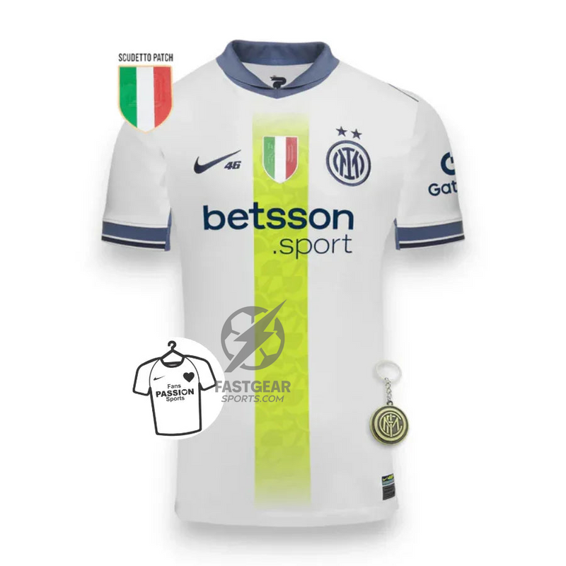 Inter Milan Rossi 46 Away Fan Jersey 2025/26 Special Edition Valentino Patch