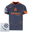 Inter Milan Third Fan Jersey 2025/26 Patches UCL + 10th Anniversary UEFA.