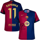 Barcelona Raphinha 11 Home Fan Jersey 2024/25