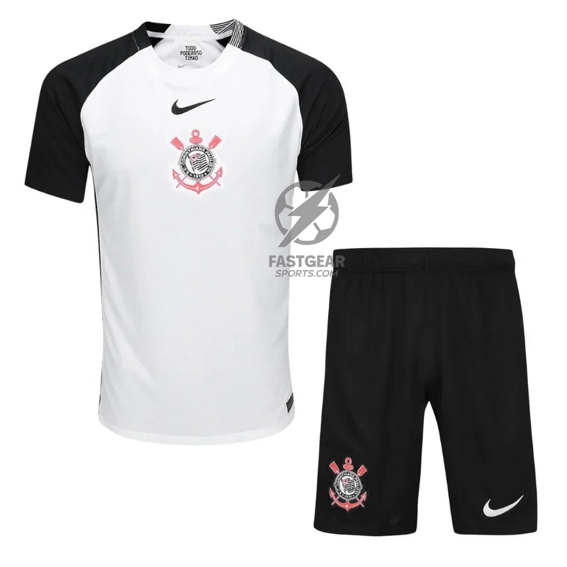 Kids Kit Corinthians Home Fan Jersey 2025/26