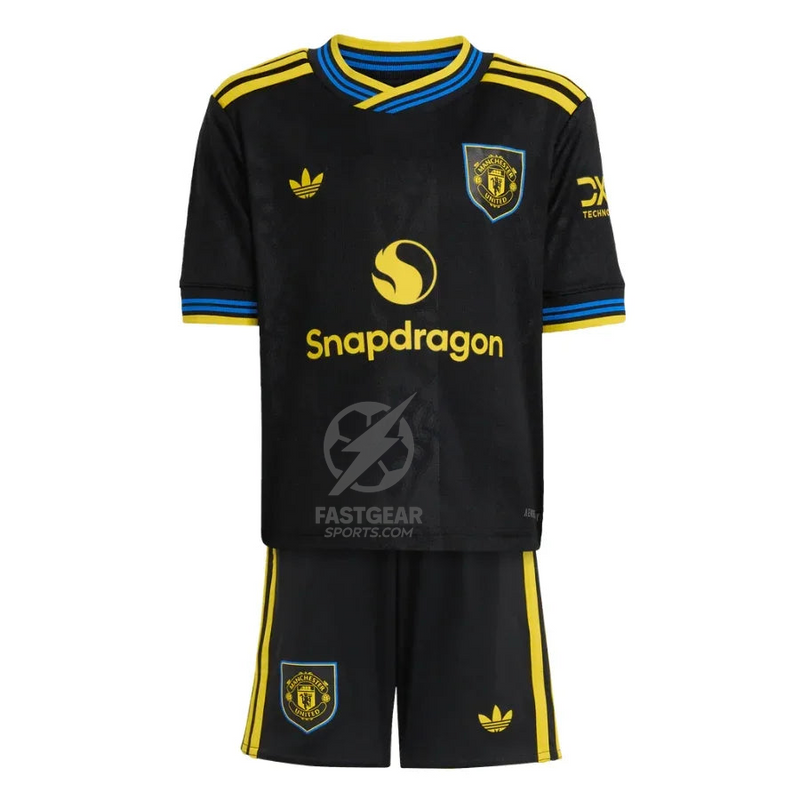 Kids Kit Manchester United Third Fan Jersey 2025/26