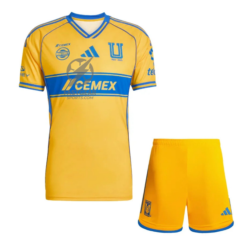 Kids kit Tigres Home Fan Jersey 2025/26