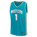 LaMelo Ball Charlotte Hornets Fanatics Branded unisex 23/24 Fast Break NBA Jersey - Teal - City Edition