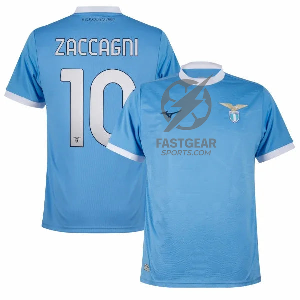 Lazio Home Zaccagni 10 Fan Jersey 2025/26 Official Printing