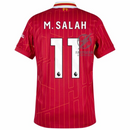 Liverpool Mohamed Salah 11 Home Fan Jersey 2024/25 Patches UCL UEFA Foundation (Official Printing)