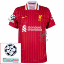 Liverpool Szoboszlai 8 Home 2024/25 Patches UCL UEFA Foundation (Official Printing)