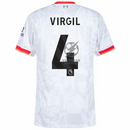 Liverpool Virgil 4 Away 2024/25 Patches UCL UEFA Foundation (Official Printing)