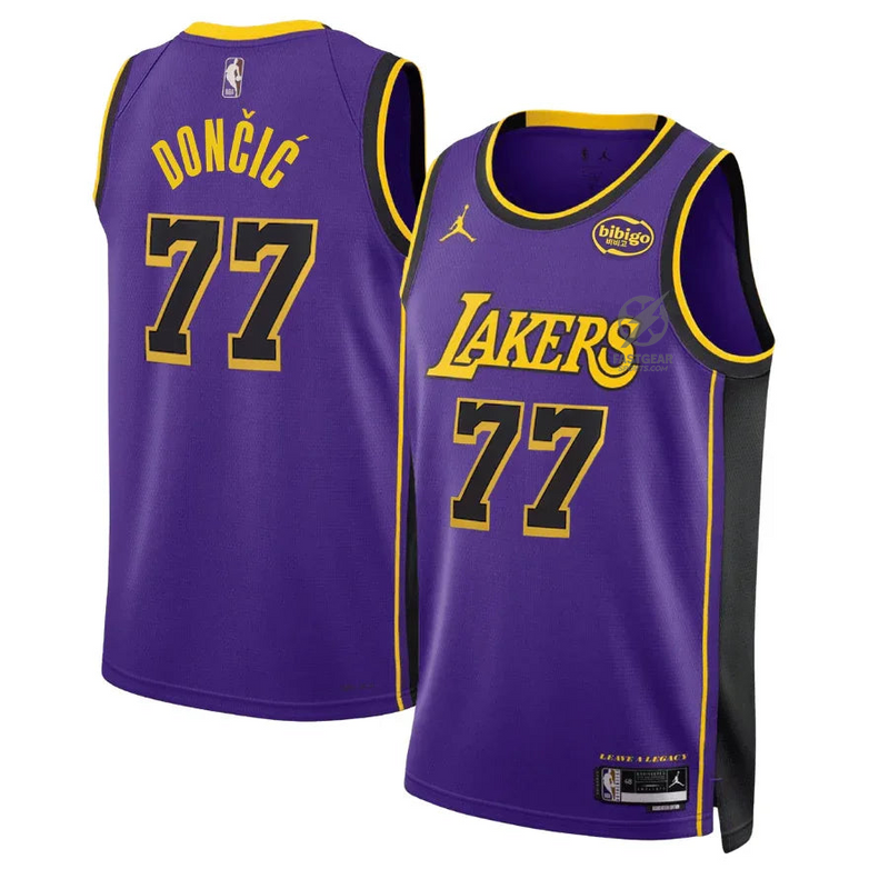 Luka Doncic 77 Los Angeles Lakers Jordan Statement Edition NBA Jersey