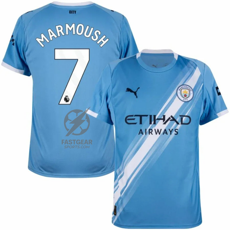 Manchester City Home Marmoush 7 Fan Jersey 2025/26