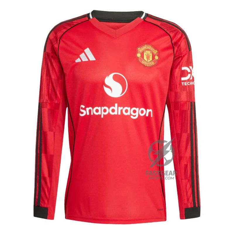 Manchester United Long Sleeve Home Fan Jersey 2025/26