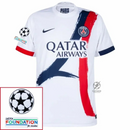 Paris Saint-Germain Barcola 29 Fan Jersey Away 2024/25 Patches UCL UEFA Foundation (Official Printing)