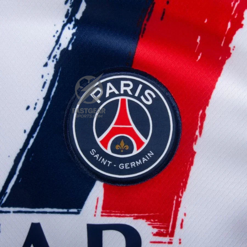 Paris Saint-Germain Kvaratskhelia 7 Fan Jersey Away 2024/25 Patches UCL UEFA Foundation (Official Printing)