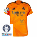 Real Madrid Away Fan Jersey 2024/25 Patches UCL UEFA Foundation (Official Printing)