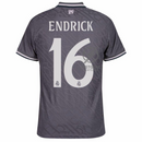Real Madrid Endrick 16 Third Fan Jersey 2024/25 Patches UCL UEFA Foundation (Official Printing)