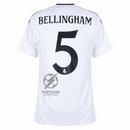 Real Madrid Home Fan Jersey 2024/25 Patches UCL UEFA Foundation (Official Printing)