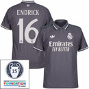 Real Madrid Third Fan Jersey 2024/25 Patches UCL UEFA Foundation (Official Printing)
