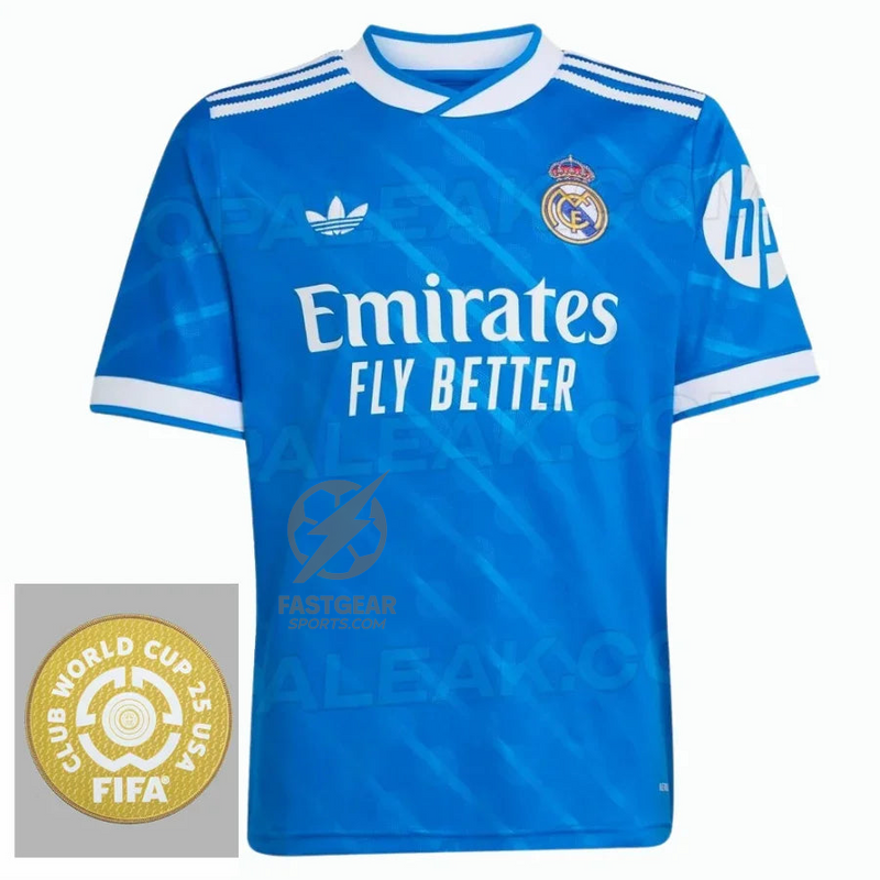 Real Madrid Third Fan Jersey 2025/26 Patch Club World Cup