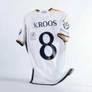 Real Madrid Toni Kroos 8 Home Fan Jersey 2023/24 Patch FIFA WCC Patch UCL UEFA Foundation Patches