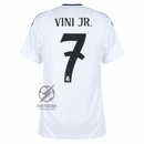 Real Madrid Vini JR. 7 Home Fan Jersey 2024/25 Patches UCL UEFA Foundation (Official Printing)