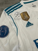 Retro Real Madrid Long-sleeve Home Jersey 2017/18