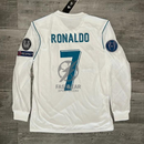 Retro Real Madrid Long-sleeve Home Jersey 2017/18