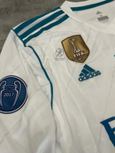 Retro Real Madrid Long-sleeve Home Jersey 2017/18
