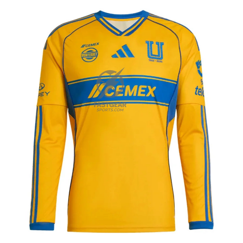 Tigres Home Long Sleeve Fan Jersey 2025/26