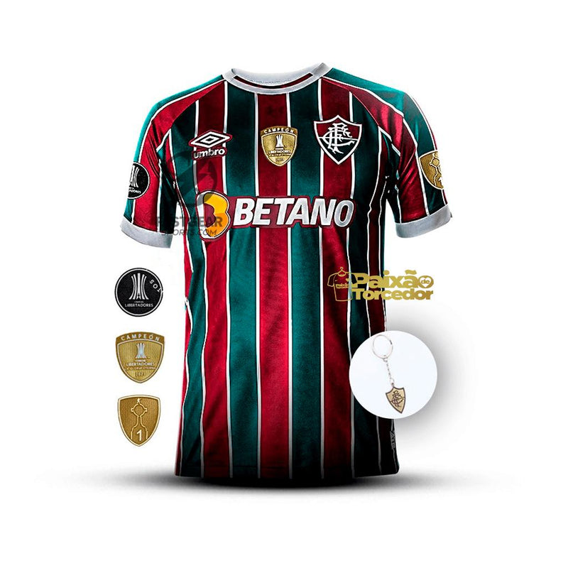 Fluminense Home 2023/24 Patchs Libertadores - Fan Version