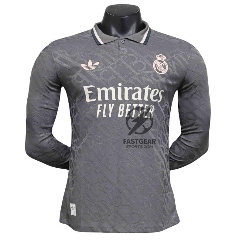 Real Madrid Third Authentic Player Long Sleeve 2024/25
