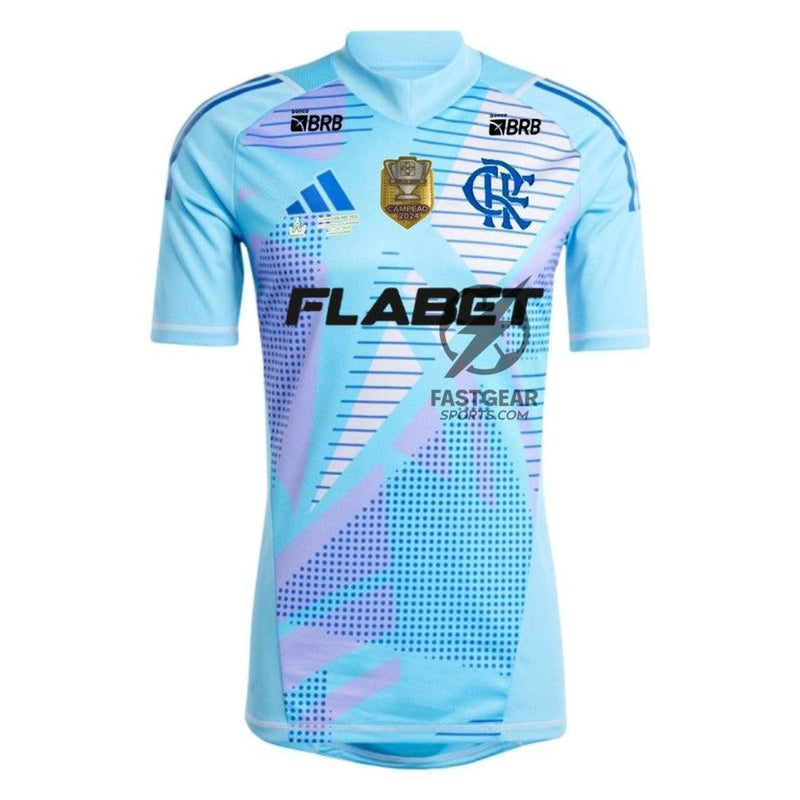 Flamengo GK Fan Jersey 2025/26 Patch Campeon 2024