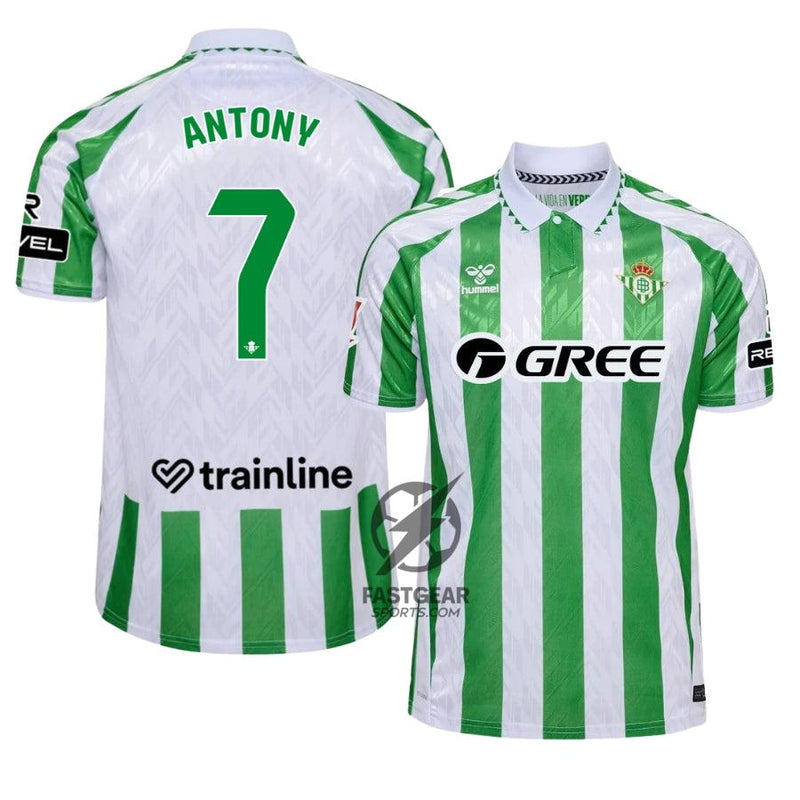 Real Betis Antony 7 Home Fan Jersey 2024/25
